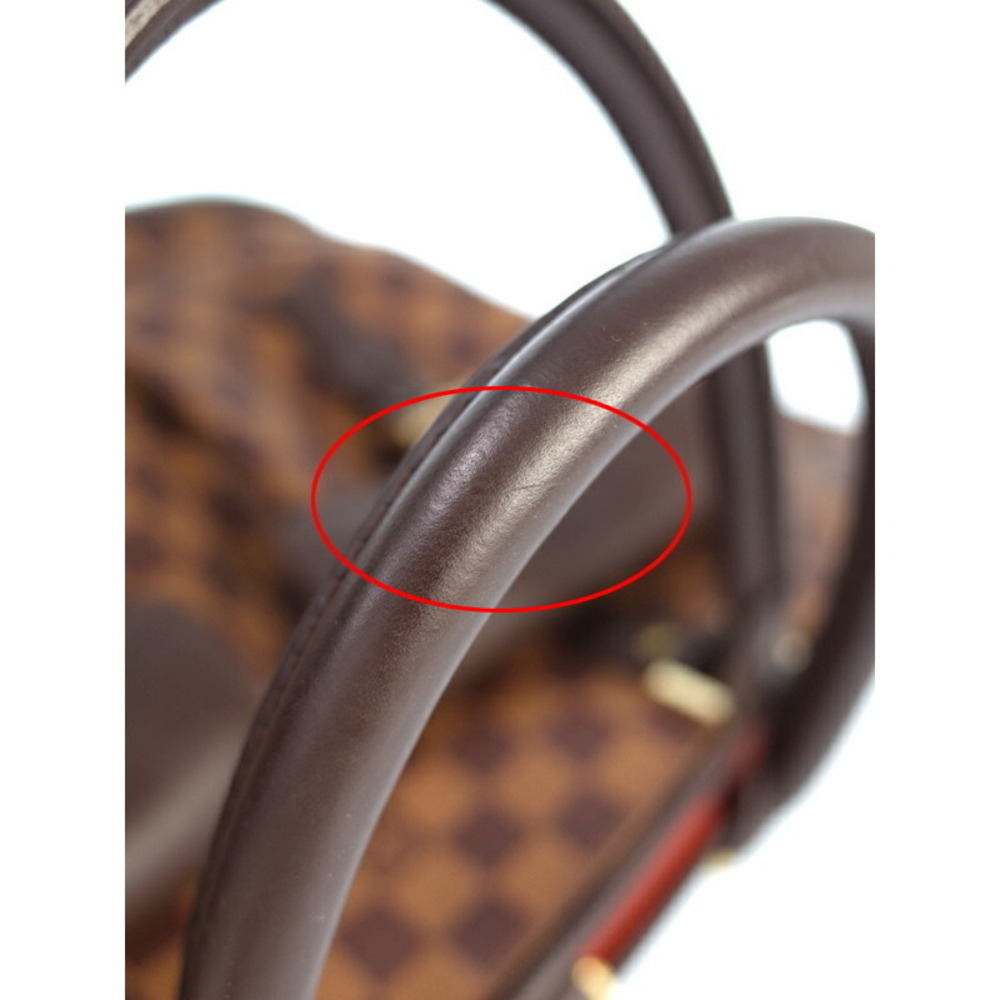Louis Vuitton Damier Ebene Brown Manosque Tote Bag Pouch - Picture 7 of 8